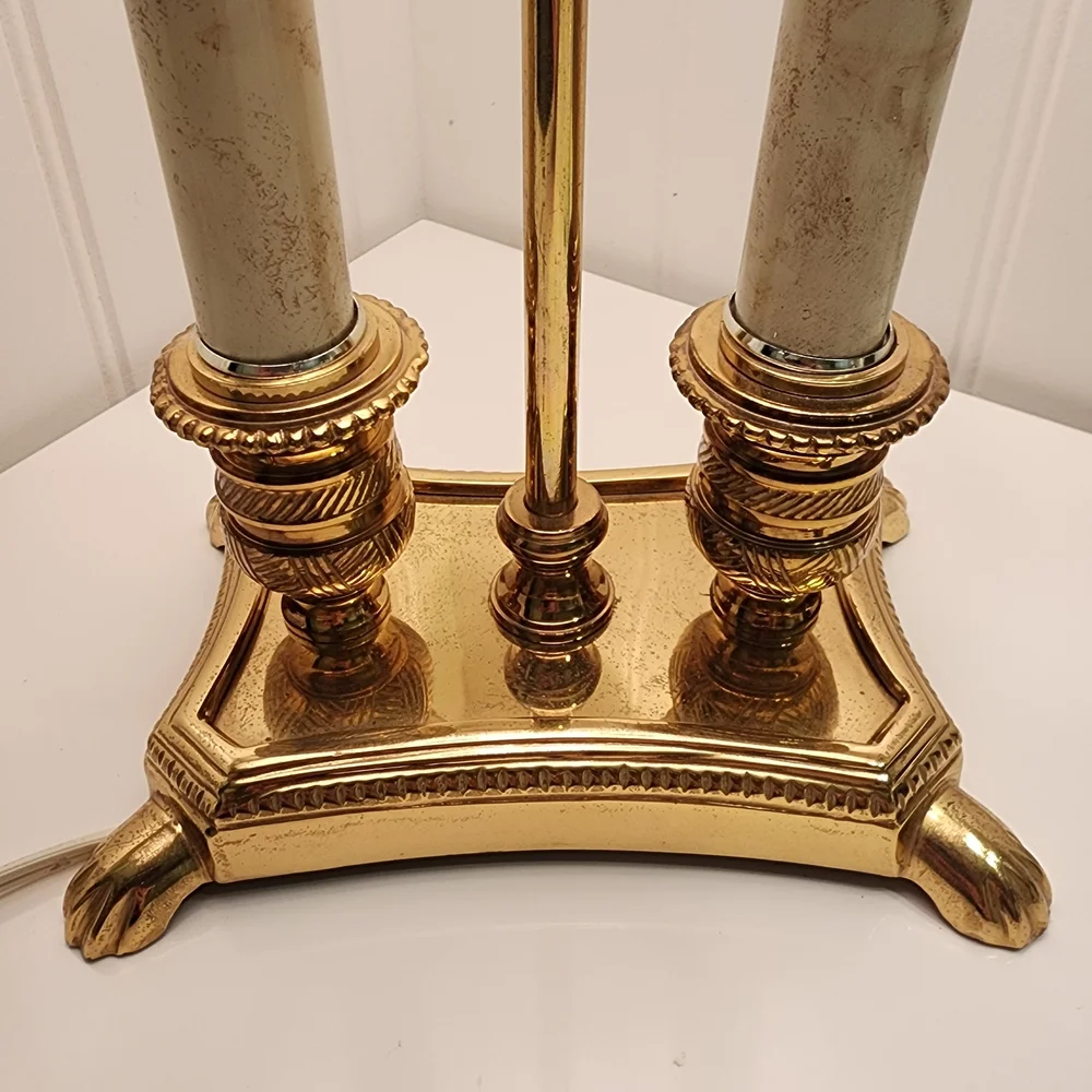Elegant Gold and Cream Table Lamp
